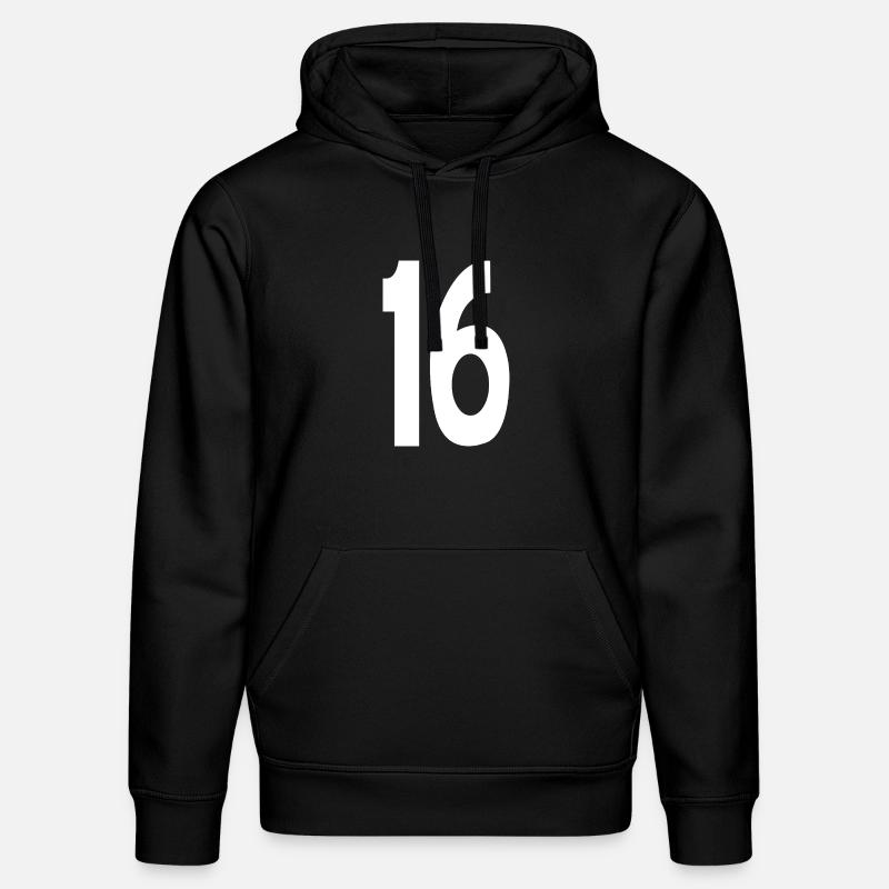 16 Sechzehn - Stanley/Stella Unisex Bio-Hoodie DRUMMER - Schwarz