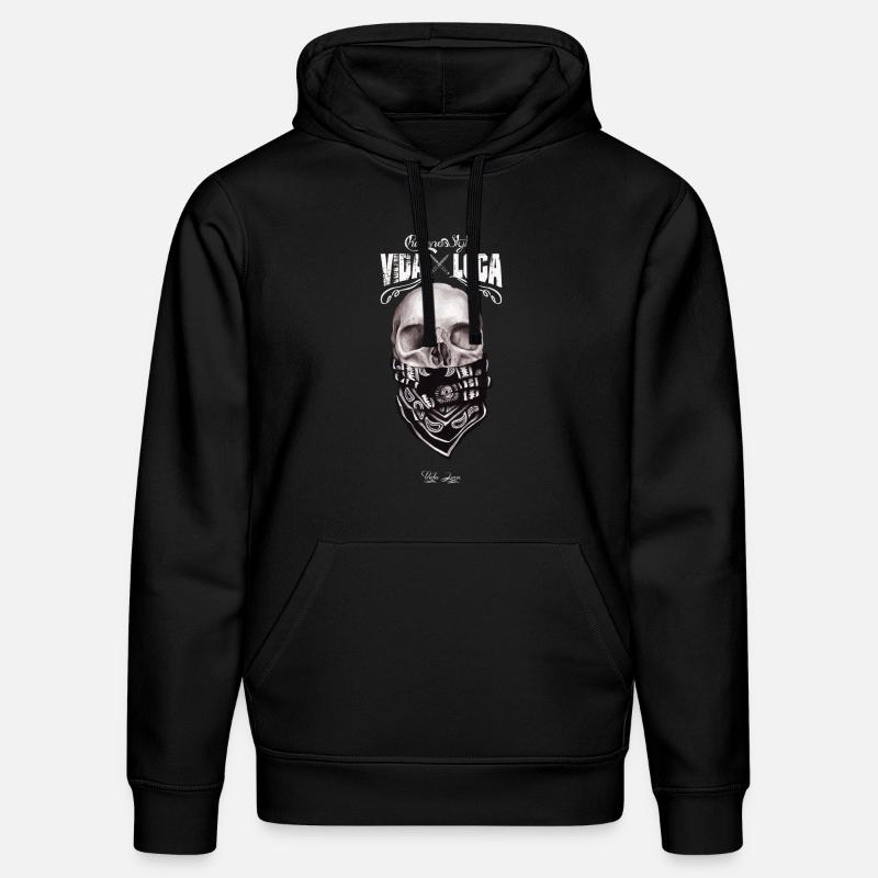 vida loca skull - Sweat à capuche bio DRUMMER Stanley/Stella Unisexe - noir