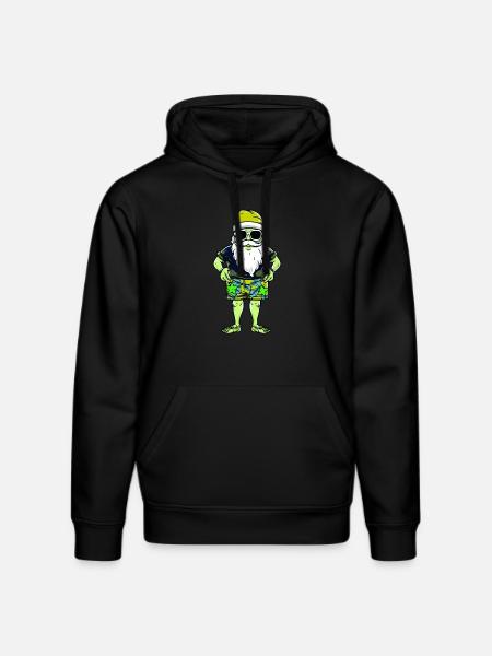 Weihnachtsmann Urlaub Santa - Stanley/Stella Unisex Bio-Hoodie DRUMMER  - Schwarz