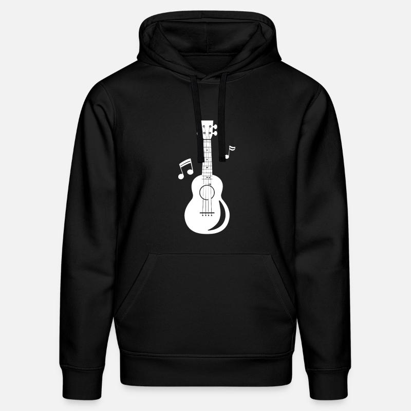 Graphiques Ukulele - Sweat à capuche bio DRUMMER Stanley/Stella Unisexe - noir
