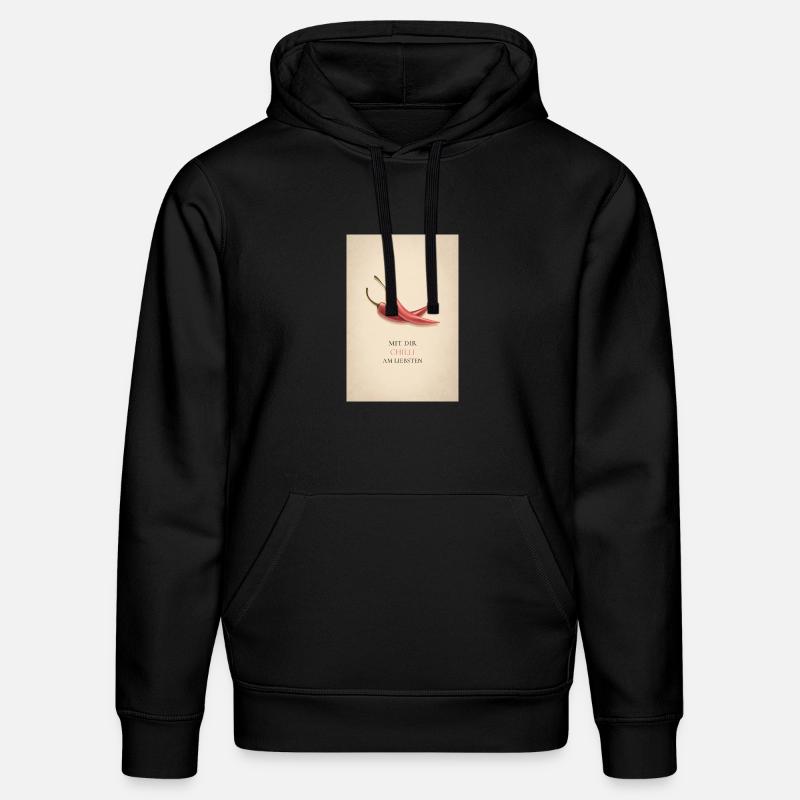 Mit dir Chilli am liebsten - Stanley/Stella Unisex Bio-Hoodie DRUMMER  - Schwarz