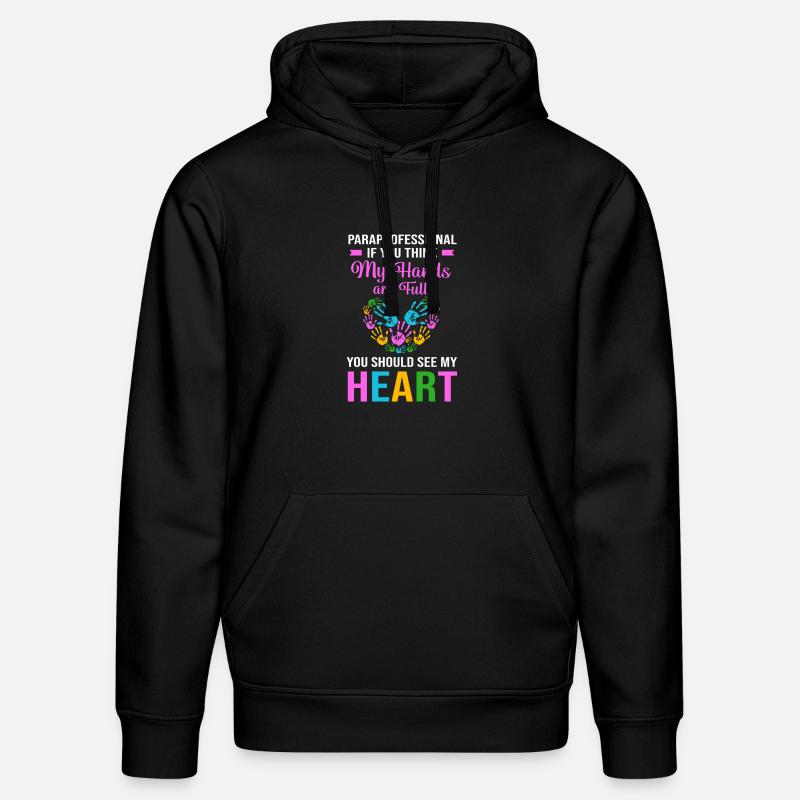Paraeducator Lehrerassistent Paraprofessional - Stanley/Stella Unisex Bio-Hoodie DRUMMER  - Schwarz