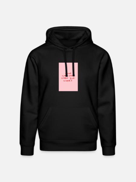 Alles wird gut - rosa rot - Stanley/Stella Unisex Bio-Hoodie DRUMMER  - Schwarz