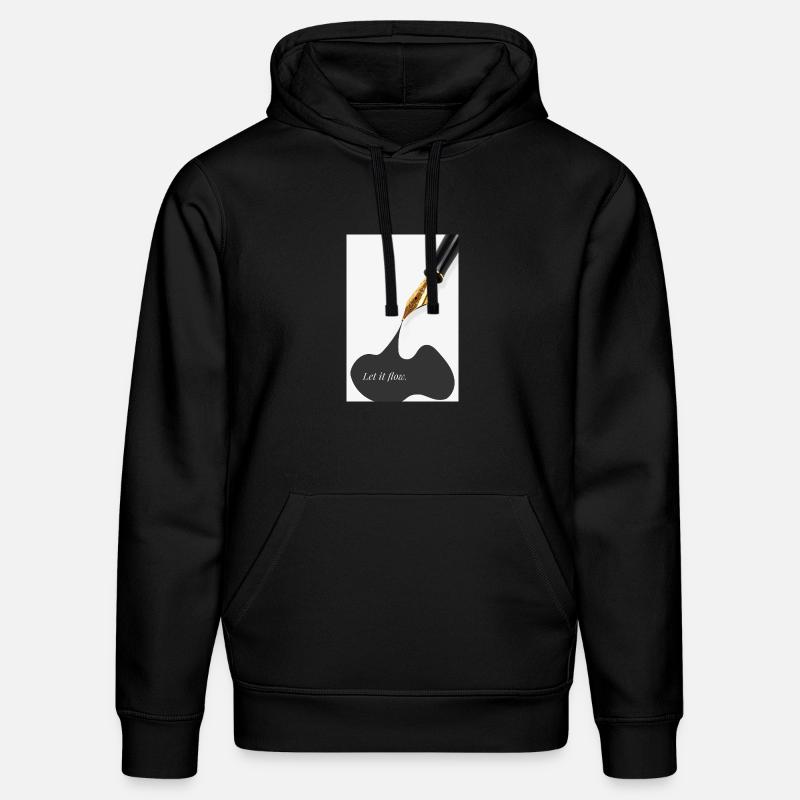 Laissez couler Créativité Motivation Écriture - Sweat à capuche bio DRUMMER Stanley/Stella Unisexe - noir
