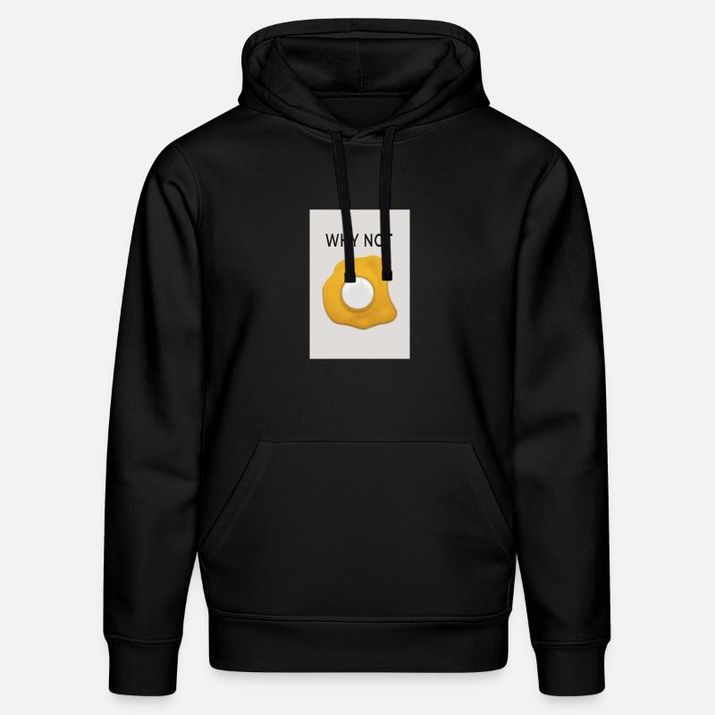 Why Not Motivation Statement Design - Stanley/Stella DRUMMER Unisex Organic Hoodie - black