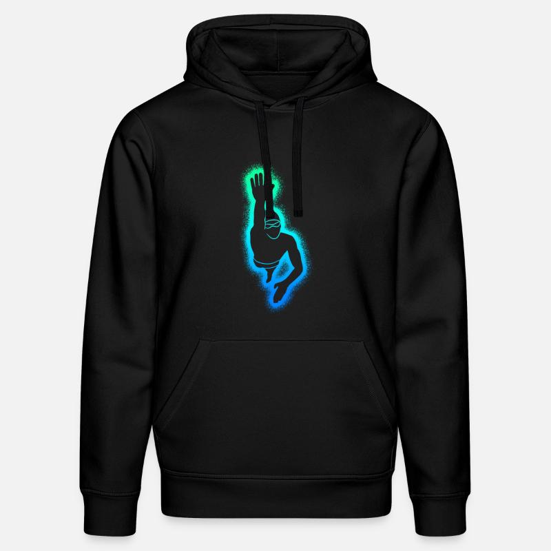Natation Natation Nageurs masculins garçons - Sweat à capuche bio DRUMMER Stanley/Stella Unisexe - noir