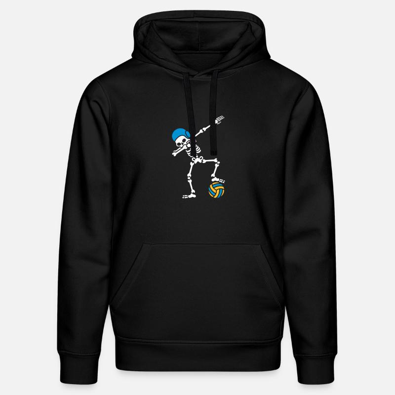 DAB DABBING Squelette Water-Polo Halloween - Sweat à capuche bio DRUMMER Stanley/Stella Unisexe - noir