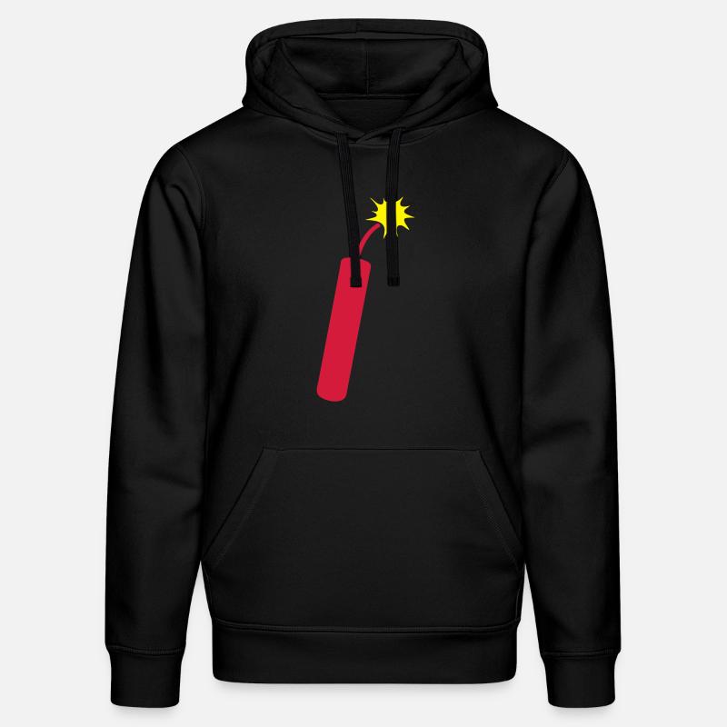 Dynamit Docht Lichter 1206 - Stanley/Stella Unisex Bio-Hoodie DRUMMER  - Schwarz