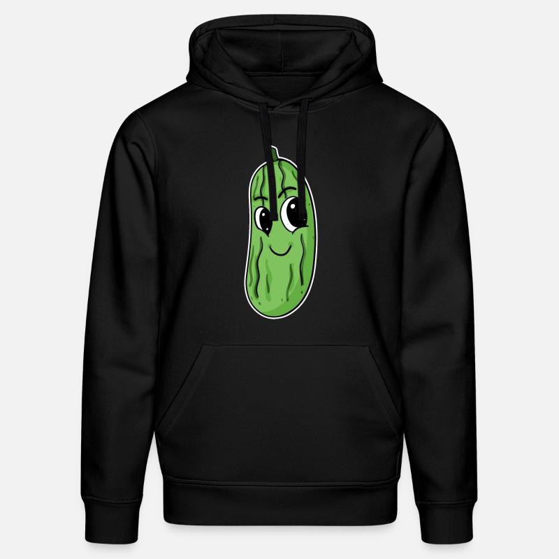 Motif de concombre - Sweat à capuche bio DRUMMER Stanley/Stella Unisexe - noir