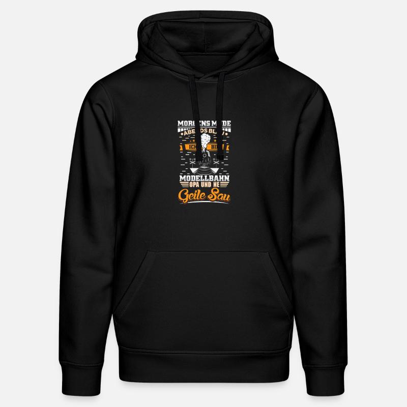 Modellbahn Modelleisenbahn Eisenbahn - Stanley/Stella Unisex Bio-Hoodie DRUMMER  - Schwarz