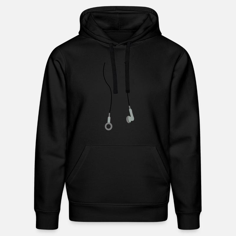 kopfhoerer3 - Sweat à capuche bio DRUMMER Stanley/Stella Unisexe - noir