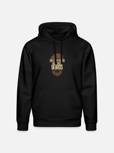 Great Boyfriends Have Great Beards - Stanley/Stella DRUMMER Unisex Organic Hoodie - black
