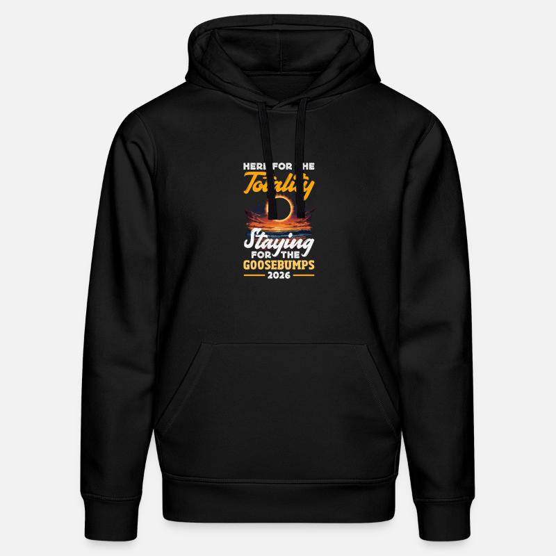 Solar eclipse 2026, August 12 - Stanley/Stella DRUMMER Unisex Organic Hoodie - black