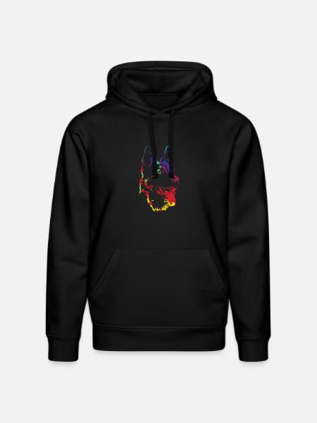 Schäferhund - deutscher Schäferhund - Geschenk - Stanley/Stella Unisex Bio-Hoodie DRUMMER - Schwarz