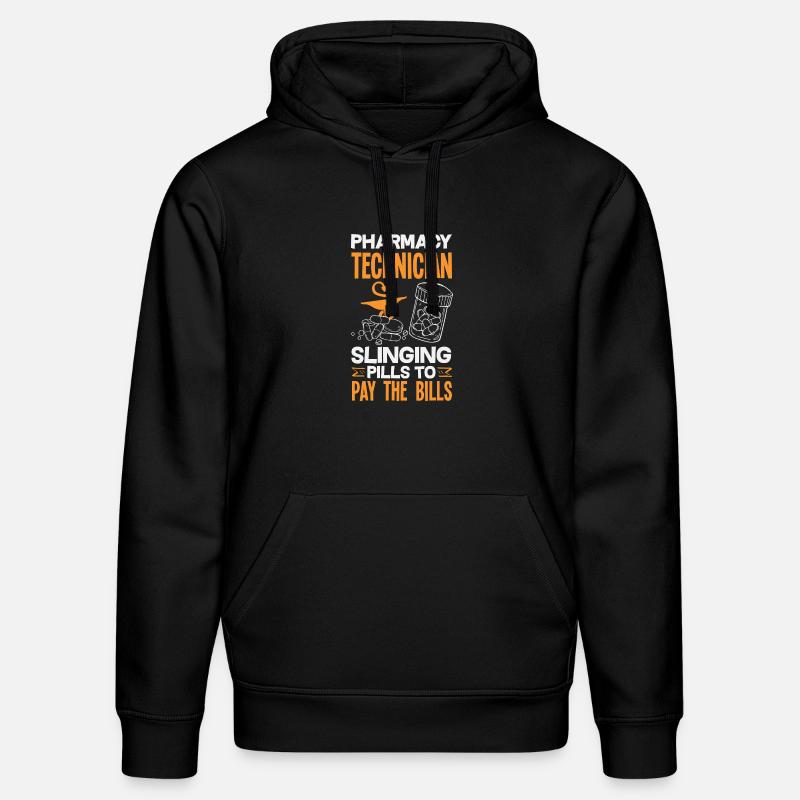 Pharmacien Technicien Pharmaceutique - Sweat à capuche bio DRUMMER Stanley/Stella Unisexe - noir