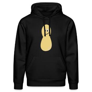 Peanut peanuts nüsse money geld 3c - Stanley/Stella Unisex Bio-Hoodie DRUMMER  - Schwarz - Vorne - Marisol (170cm) & Nik (191cm)