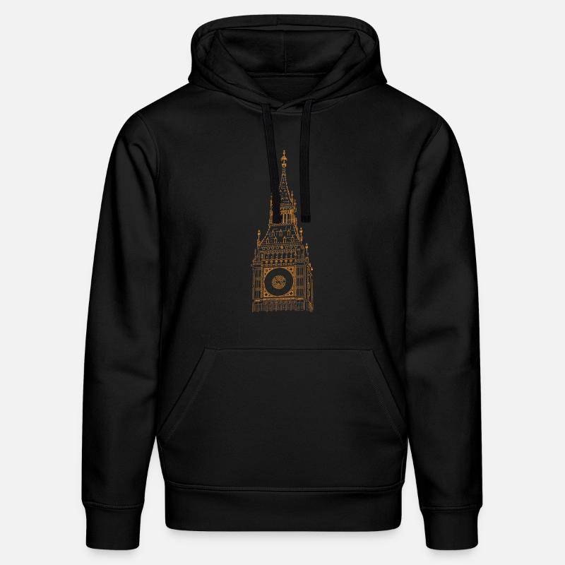Big Ben Clocher à Londres - Sweat à capuche bio DRUMMER Stanley/Stella Unisexe - noir