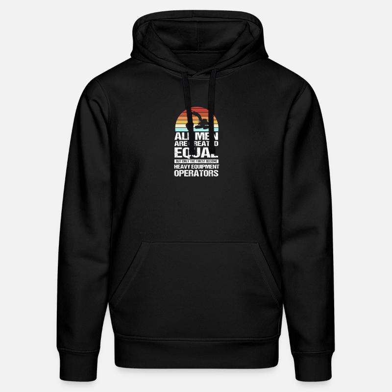 Baustelle Baggerfahrer Baggern - Stanley/Stella Unisex Bio-Hoodie DRUMMER  - Schwarz
