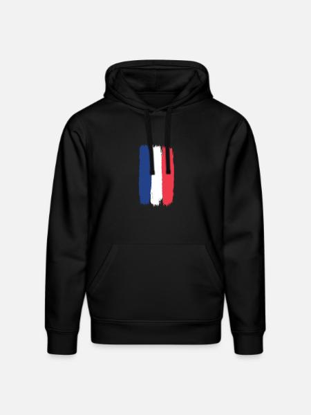Francey Flag, Viva France, A Symbol of Unity - Stanley/Stella DRUMMER Unisex Organic Hoodie - black