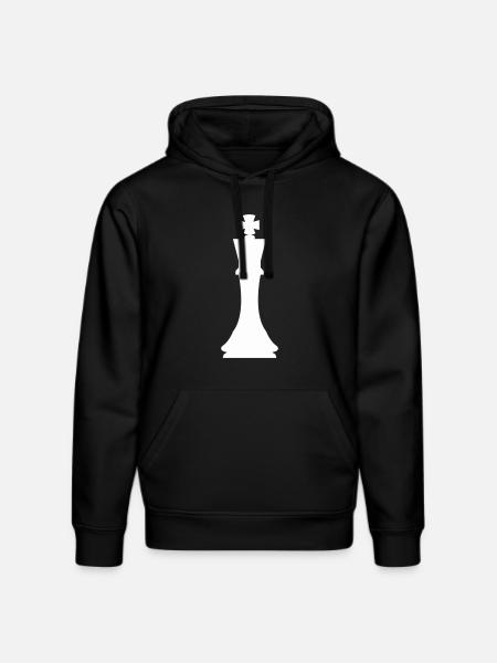 Pièce d’échecs roi - Sweat à capuche bio DRUMMER Stanley/Stella Unisexe - noir
