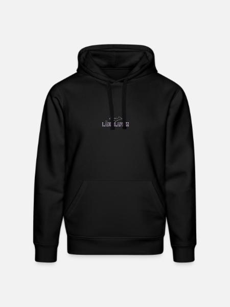 Lila Bat Neon Schriftdesign - Stanley/Stella Unisex Bio-Hoodie DRUMMER - Schwarz