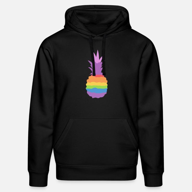 Ananas Regenbogen - Stanley/Stella Unisex Bio-Hoodie DRUMMER  - Schwarz