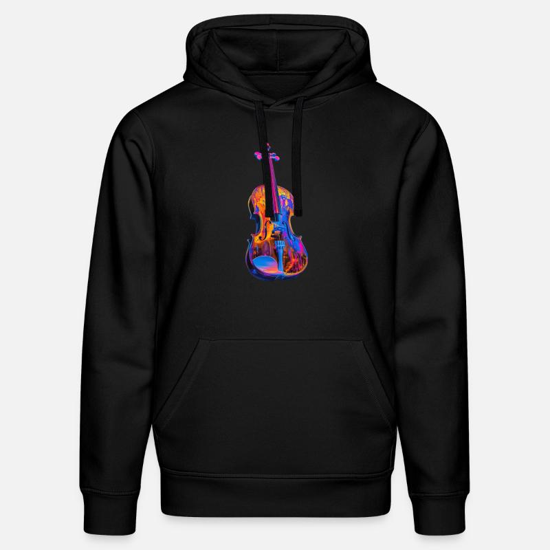 Violon - Sweat à capuche bio DRUMMER Stanley/Stella Unisexe - noir