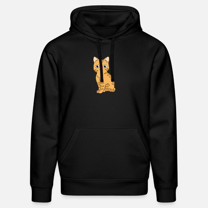 Tabby Katze - Stanley/Stella Unisex Bio-Hoodie DRUMMER  - Schwarz
