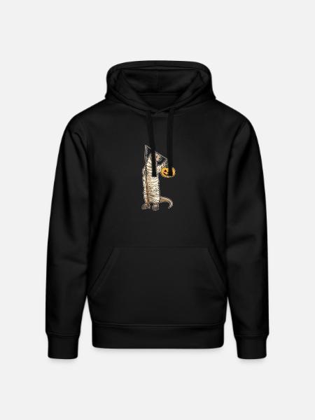 Otter Halloween Fishing - Stanley/Stella DRUMMER Unisex Organic Hoodie - black