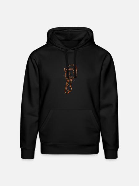 Sleeping cat - Stanley/Stella Unisex Bio-Hoodie DRUMMER - Schwarz