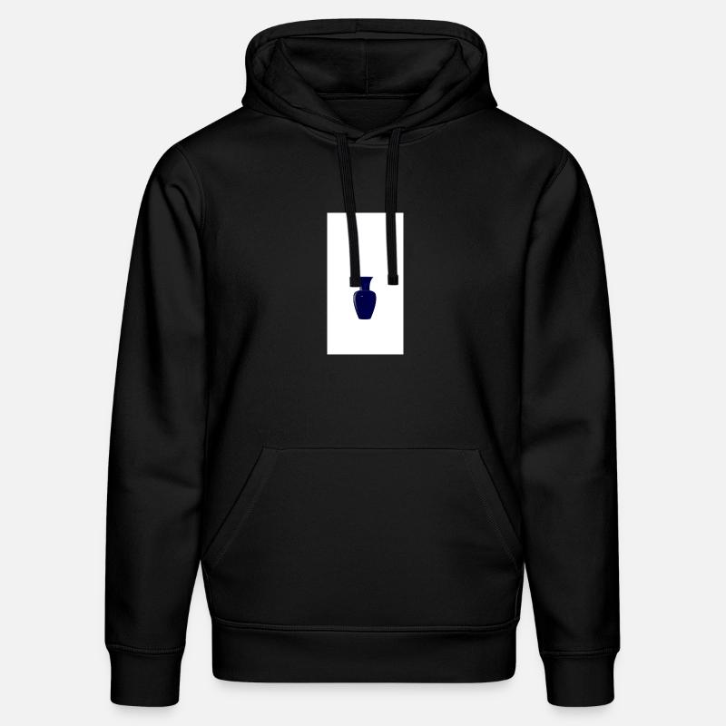 Silhouette de vase bleu minuit - Sweat à capuche bio DRUMMER Stanley/Stella Unisexe - noir