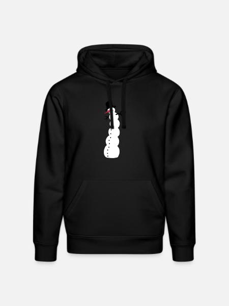 snowman - Stanley/Stella DRUMMER Unisex Organic Hoodie - black
