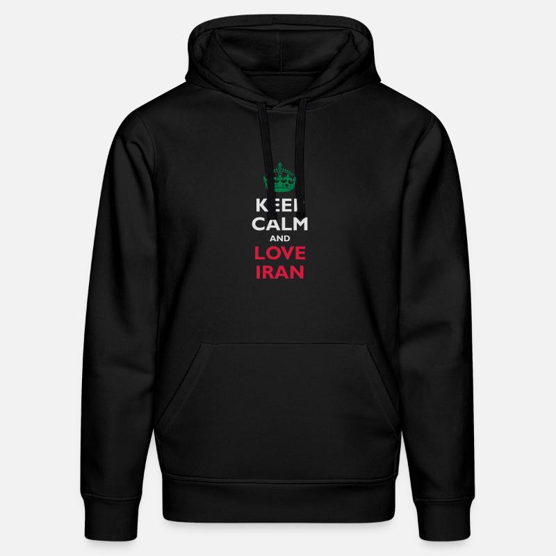 Keep Calm & Love Iran - Sweat à capuche bio DRUMMER Stanley/Stella Unisexe - noir