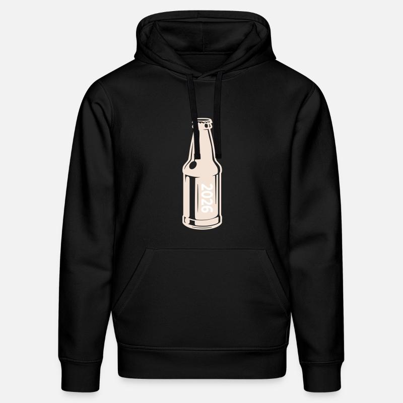 Bouteille de bière 2026 - Sweat à capuche bio DRUMMER Stanley/Stella Unisexe - noir