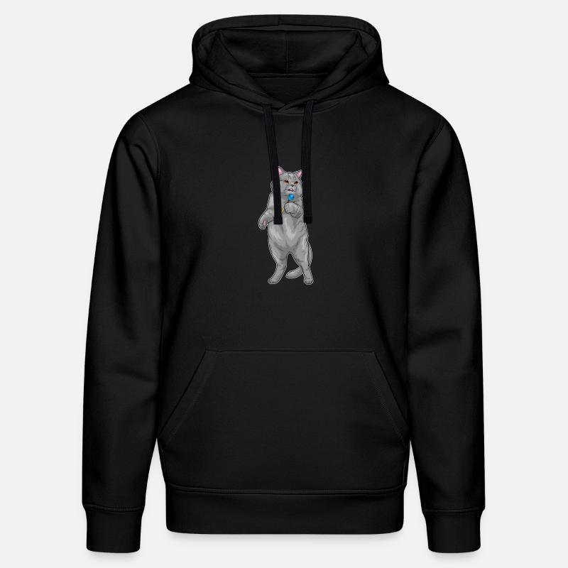 Cat Dart Dart - Sweat à capuche bio DRUMMER Stanley/Stella Unisexe - noir