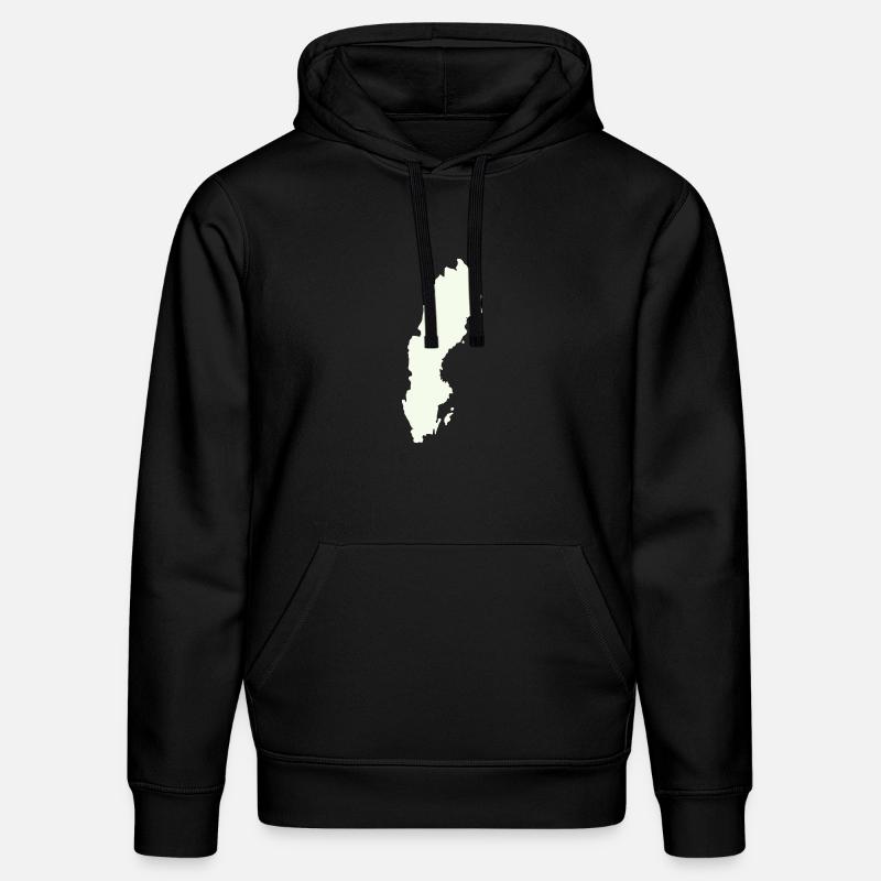 Imprimé silhouette suédoise - Sweat à capuche bio DRUMMER Stanley/Stella Unisexe - noir