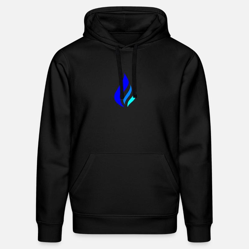 Blue Flame - Flamme bleue - Sweat à capuche bio DRUMMER Stanley/Stella Unisexe - noir