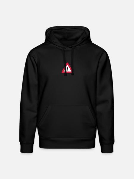 Warndreieck - Stanley/Stella Unisex Bio-Hoodie DRUMMER  - Schwarz