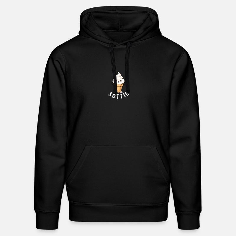 Softie Softeis Liebe Minimal Statement - Stanley/Stella Unisex Bio-Hoodie DRUMMER  - Schwarz