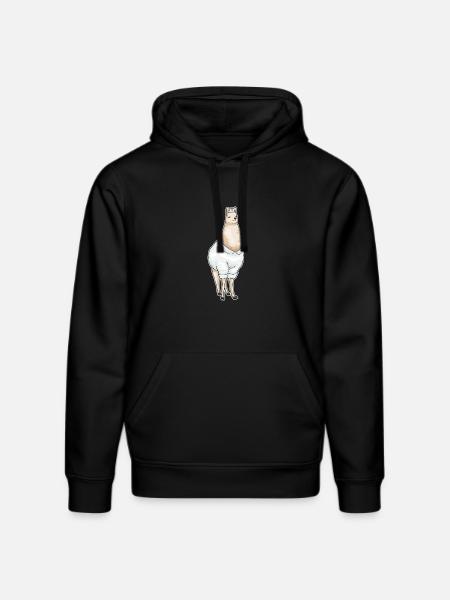 Lama Nurse - Stanley/Stella DRUMMER Unisex Organic Hoodie - black