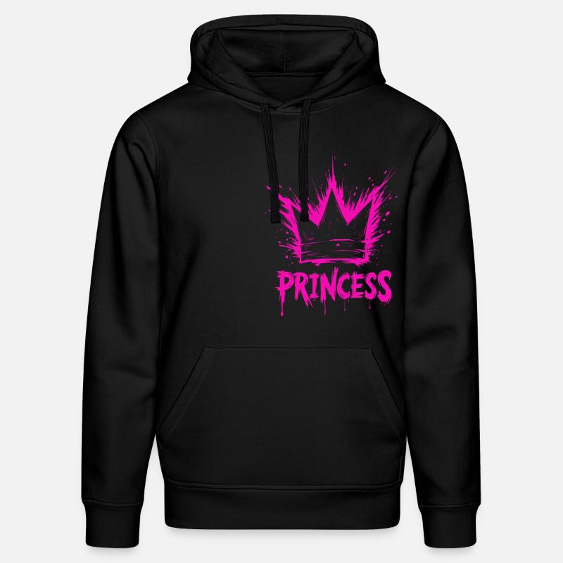 Princesse Crown Splash - Sweat à capuche bio DRUMMER Stanley/Stella Unisexe - noir