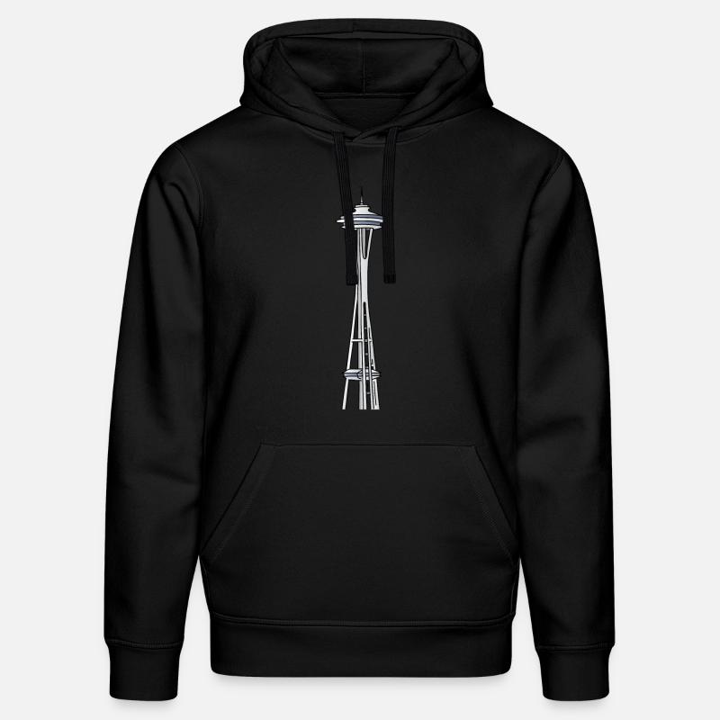 „Space Needle" à Seattle - Sweat à capuche bio DRUMMER Stanley/Stella Unisexe - noir