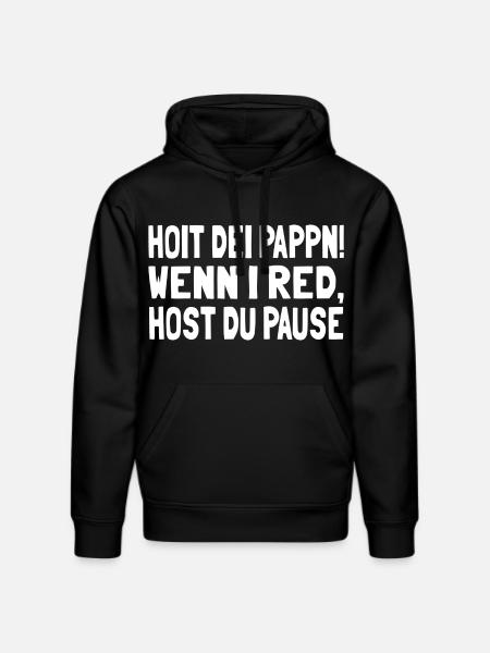 Hoit dei Pappn - Stanley/Stella Unisex Bio-Hoodie DRUMMER  - Schwarz