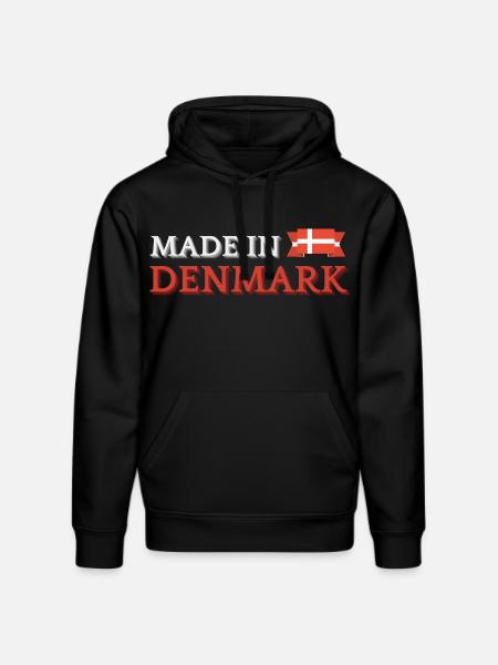 Made in Denmark, Danish pride - Stanley/Stella DRUMMER Unisex Organic Hoodie - black