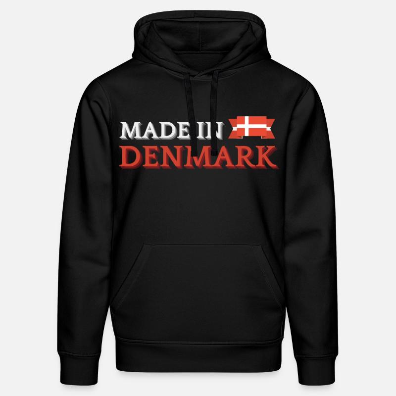 Fabriqué au Danemark, fierté danoise - Sweat à capuche bio DRUMMER Stanley/Stella Unisexe - noir