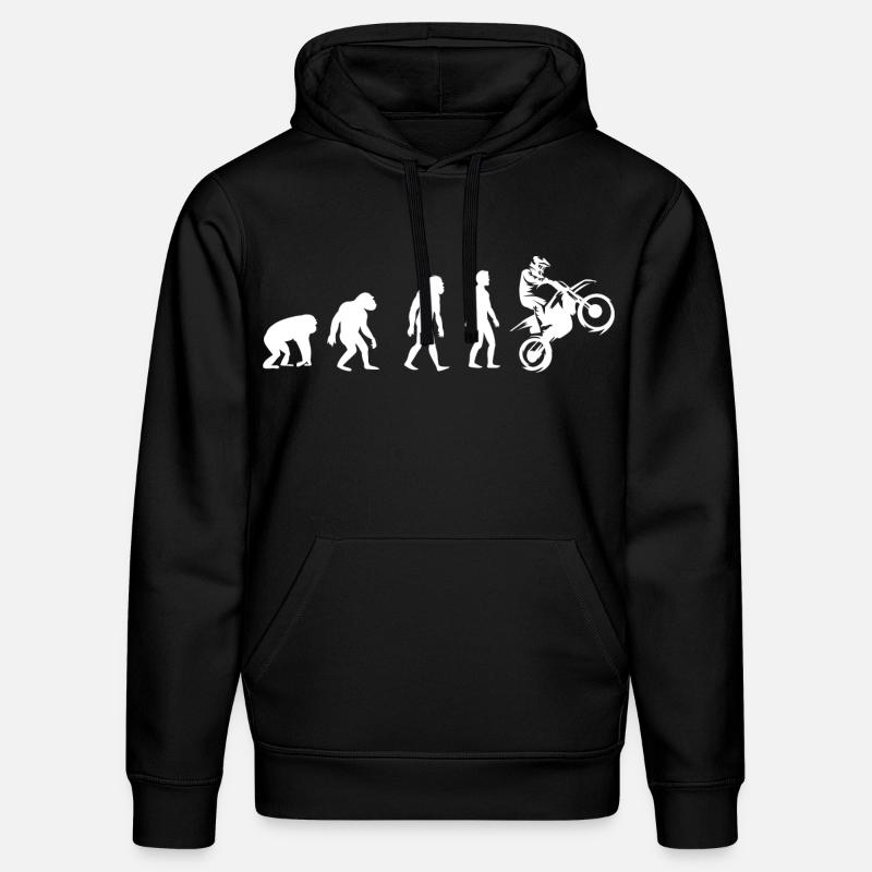 Évolution vers le moto rider - Sweat à capuche bio DRUMMER Stanley/Stella Unisexe - noir