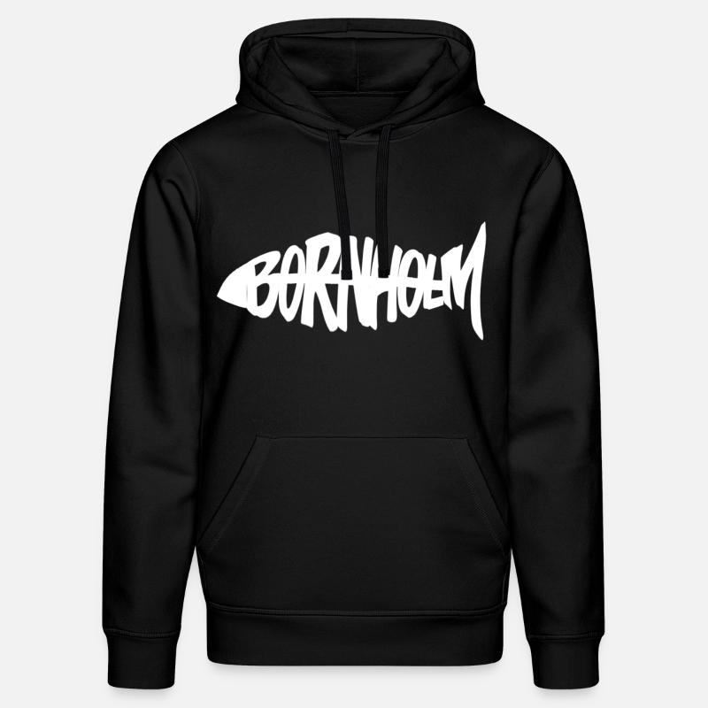 Poisson de Bornholm - Sweat à capuche bio DRUMMER Stanley/Stella Unisexe - noir