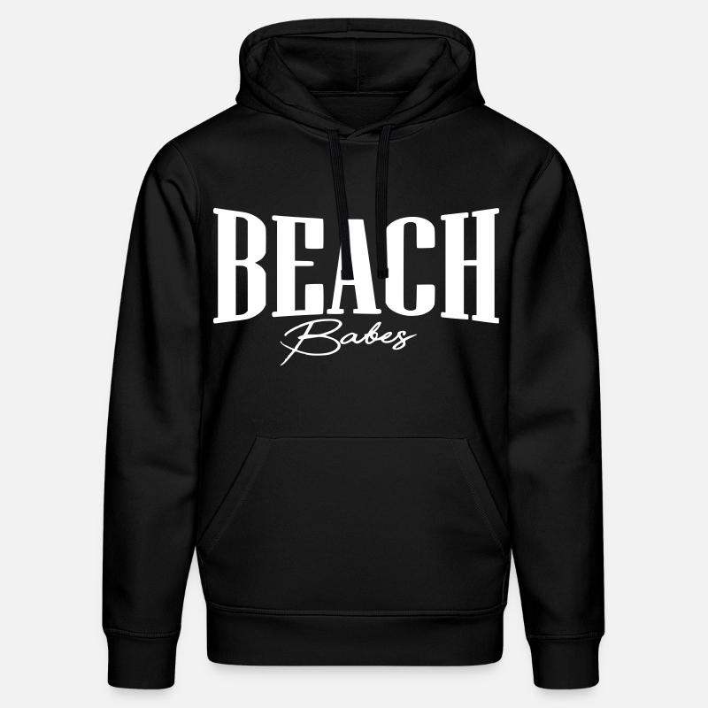 fille de plage de plage - Sweat à capuche bio DRUMMER Stanley/Stella Unisexe - noir