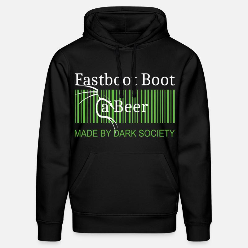 Fastboot Boot a Beer - Stanley/Stella Unisex Bio-Hoodie DRUMMER  - Schwarz