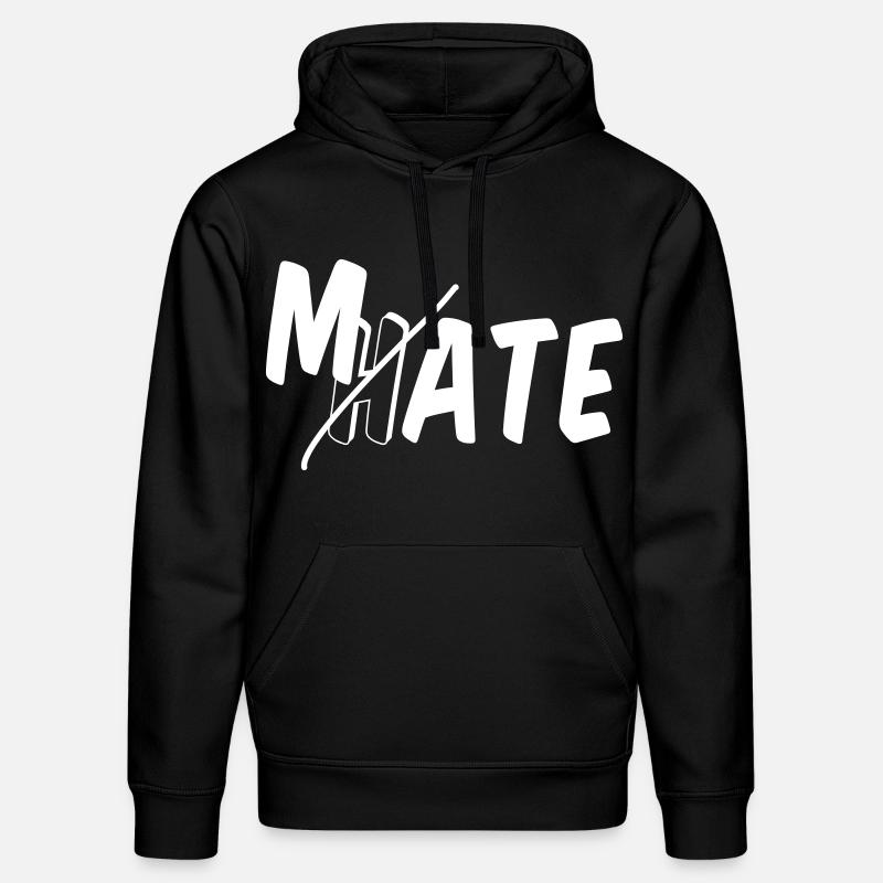 Mate - don’t hate - Stanley/Stella Unisex Bio-Hoodie DRUMMER - Schwarz